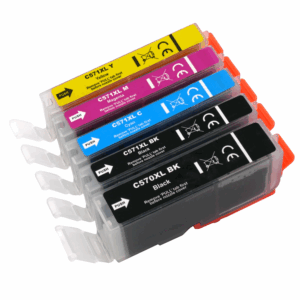 High-Yield 5-Color Ink Cartridge Multipack 570XL / 571XL Compatible