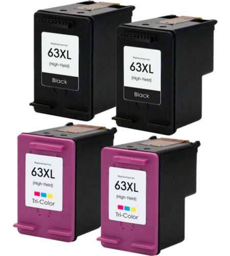 63XL High-Yield Ink Value Pack 2 Black and 2 Color - 4 Pack